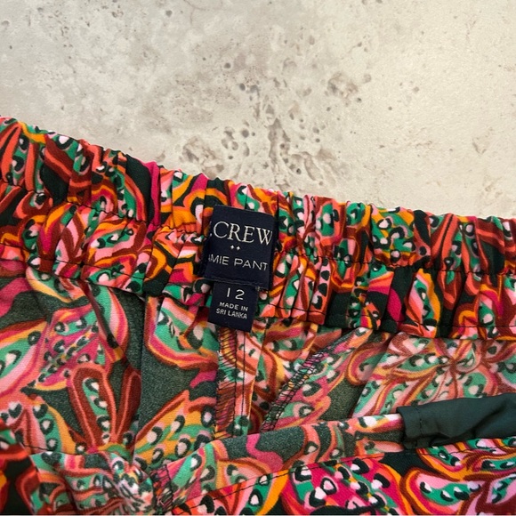 J. Crew Floral Jamie Pant SIZE 12 - Picture 4 of 6